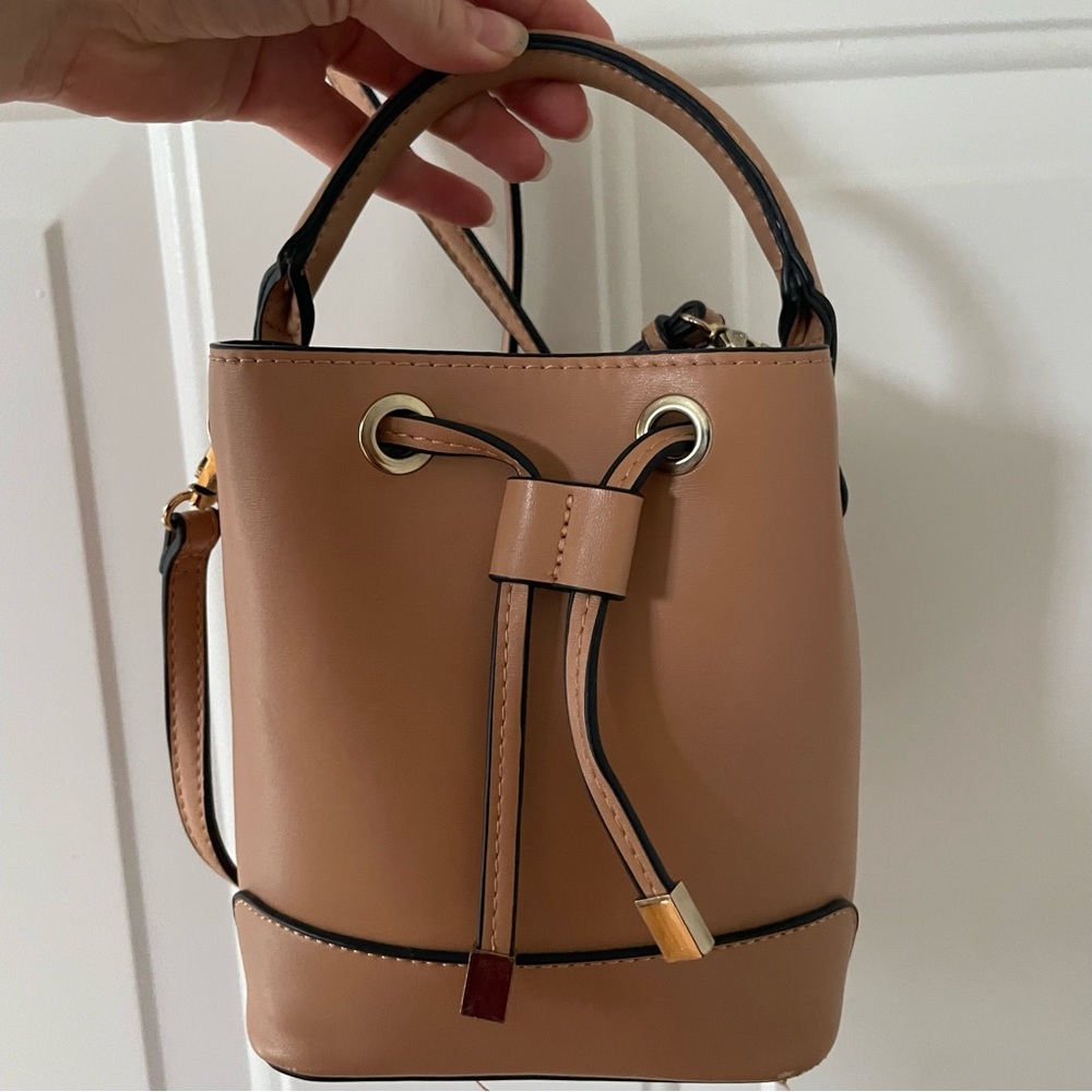 Tan Bucket Bag